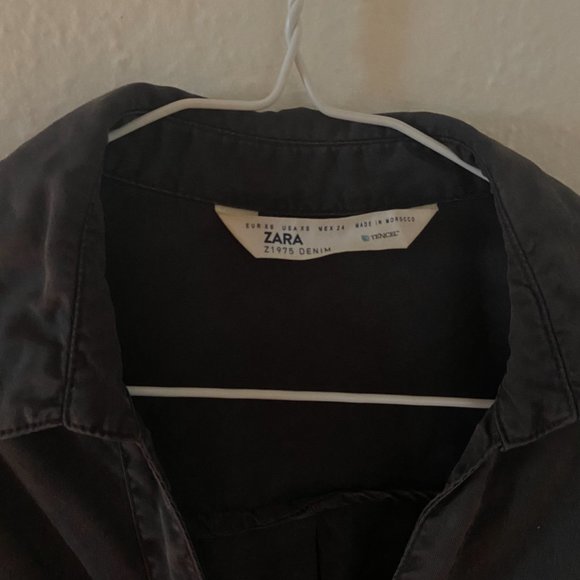 Grey Denim Blouse - Zara - Picture 7 of 7